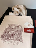 Ecobag Grande Açúcar & Canela - 100% Algodão com ilustração Cinnamon & Sugar Bakery